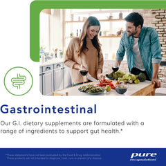 Detail of ingredient list on the Gluten/Dairy Digest bottle
