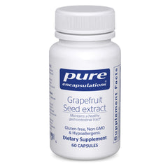 Bottle of Pure Encapsulations Grapefruit Seed Extract with 60 capsules