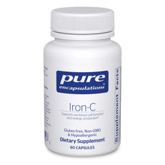 Pure Encapsulations Iron-C bottle front label
