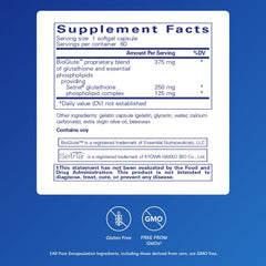 Ingredients list for Pure Encapsulations Liposomal Glutathione