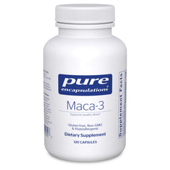 Bottle of Pure Encapsulations Maca-3 with label