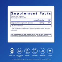 Pure Encapsulations Magnesium Glycinate capsules closeup highlighting easy-to-swallow form