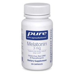 Pure Encapsulations Melatonin 3 mg bottle - front view
