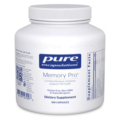 Pure Encapsulations Memory Pro bottle with label