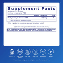 MSM capsules close-up