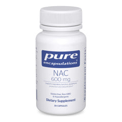 Pure Encapsulations NAC 600 mg bottle – front label