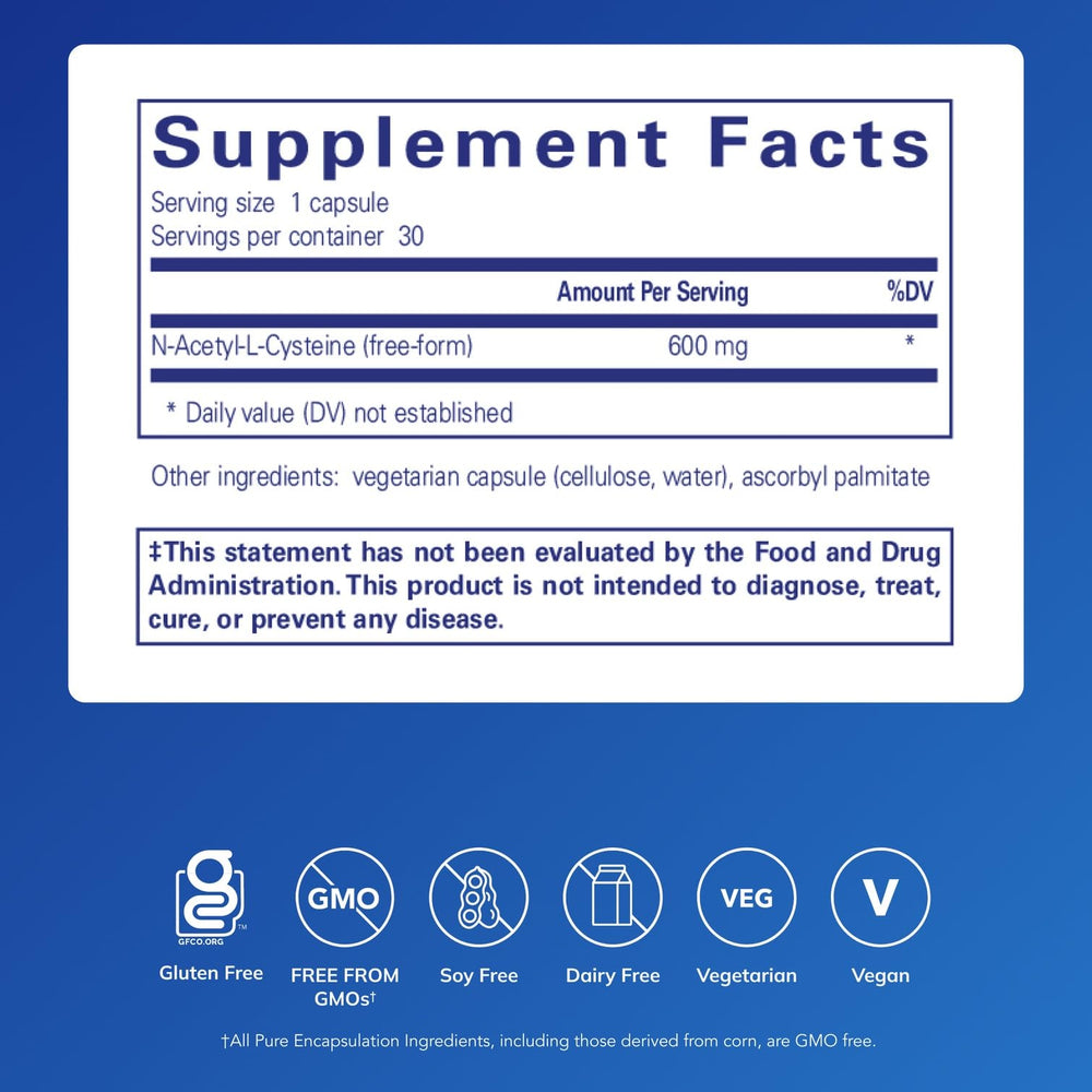 NAC 600 mg bottle close-up – capsule detail