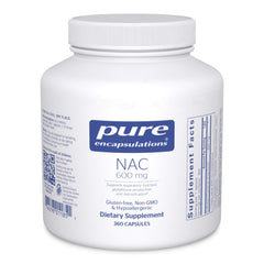Bottle of Pure Encapsulations NAC 600 mg capsules