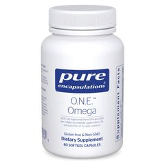 Pure Encapsulations O.N.E. Omega bottle with 60 softgel capsules