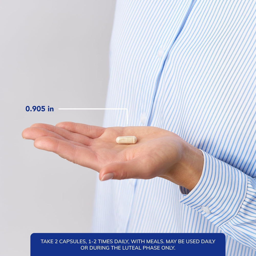PMS Essentials packaging and capsules on a clean surface