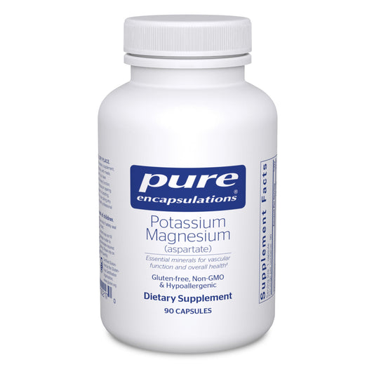 Bottle of Pure Encapsulations Potassium Magnesium (Aspartate) 90 capsules