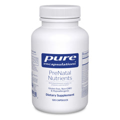 Front view of Pure Encapsulations PreNatal Nutrients bottle