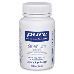 Bottle of Pure Encapsulations Selenium (Citrate) immune support supplement