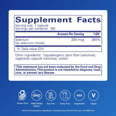 Close-up of Selenium (Citrate) capsules