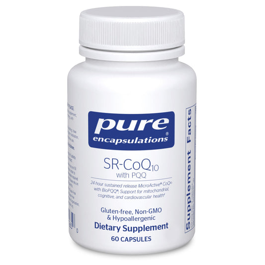 Hero image: Pure Encapsulations SR-CoQ10 with PQQ Heart Health 60 Capsules