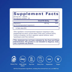 Pure Encapsulations UltraMag capsules close-up highlighting soft and easy-to-swallow capsules