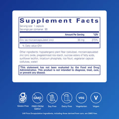 Pure Encapsulations UltraZin Zinc bottle product shot