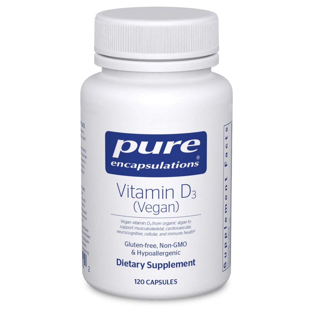 Pure Encapsulations Vitamin D3 Vegan bottle and label