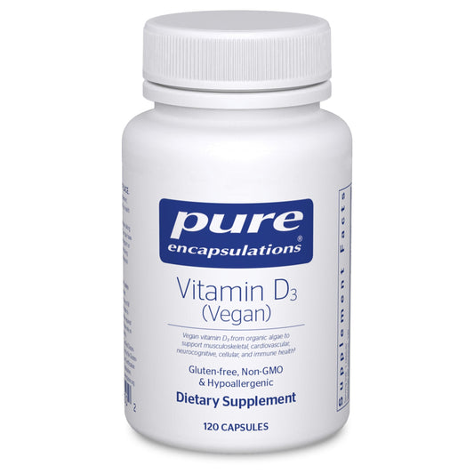 Pure Encapsulations Vitamin D3 Vegan bottle and label