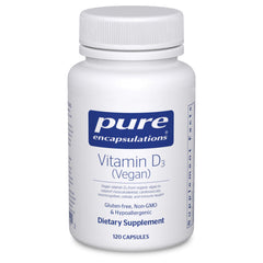 Pure Encapsulations Vitamin D3 Vegan bottle and label
