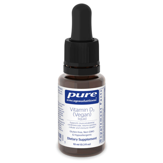 Pure Encapsulations Vitamin D3 vegan liquid bottle front view