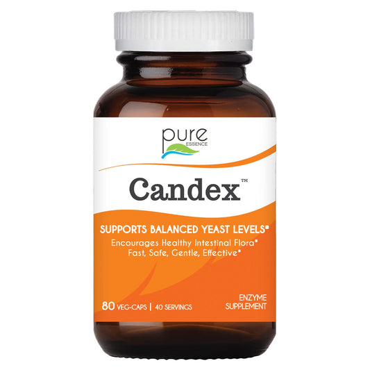 Pure Essence Candex bottle with 80 capsules front view