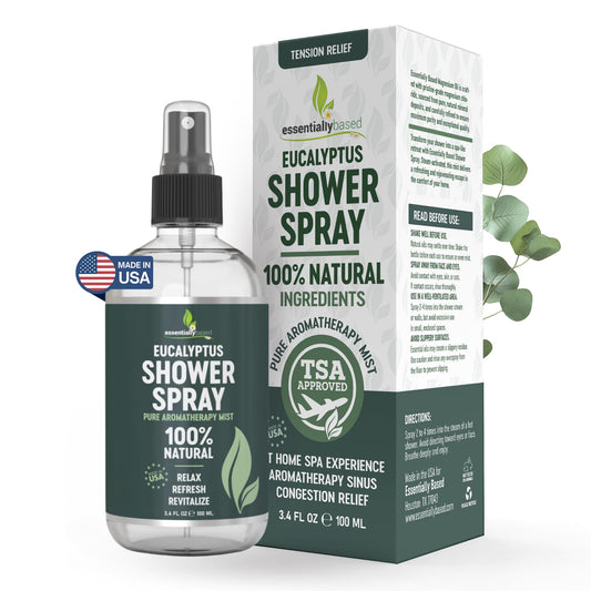 Front view of Pure Eucalyptus Shower Spray 3.4oz