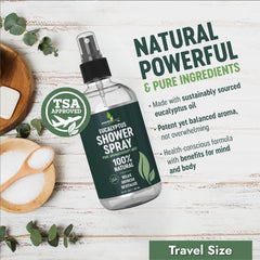 Label of Pure Eucalyptus Shower Spray 3.4oz