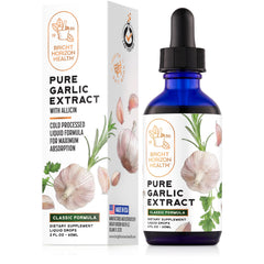 Pure Garlic Extract with Allicin Classic Formula 2 oz bottle