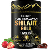 Bottle of Pure Himalayan Shilajit Gummies Gold