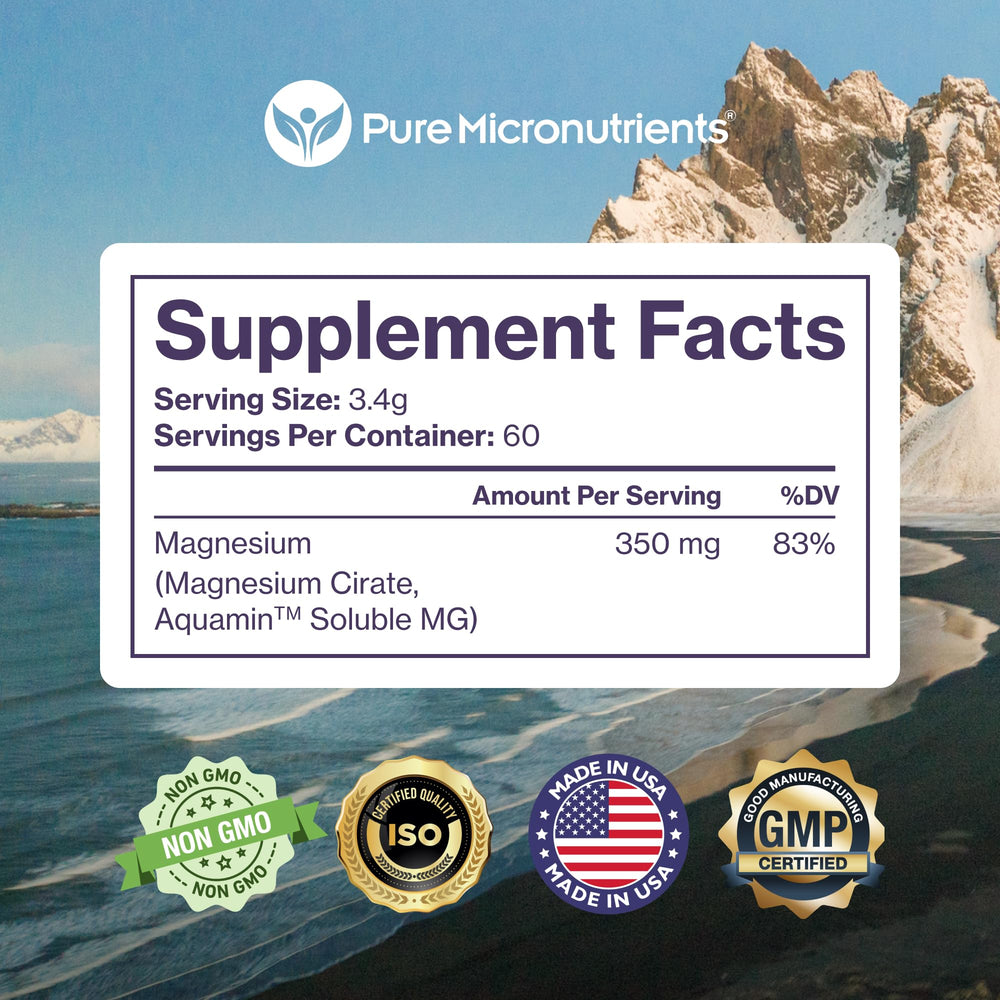 Aquamin Mg bottle and supplement packaging