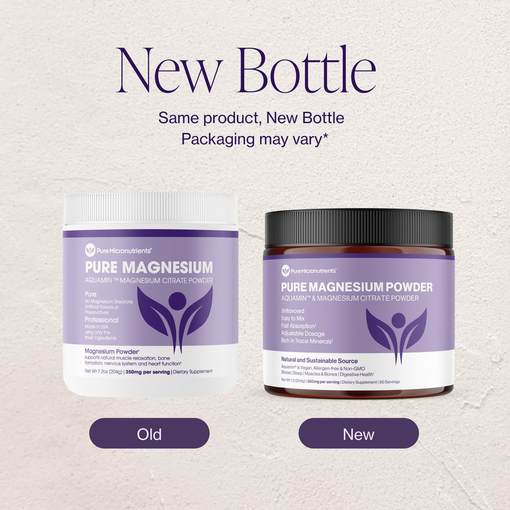 Lifestyle shot of vegan, non-GMO, USA-made magnesium supplement bottle