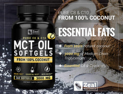 4-month supply of MCT oil capsules in bottle