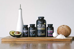 On-the-go lifestyle with MCT oil capsules for energy and brain fuel