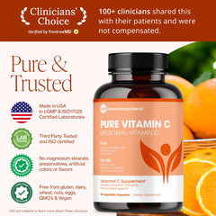 Liposomal Vitamin C capsules close-up