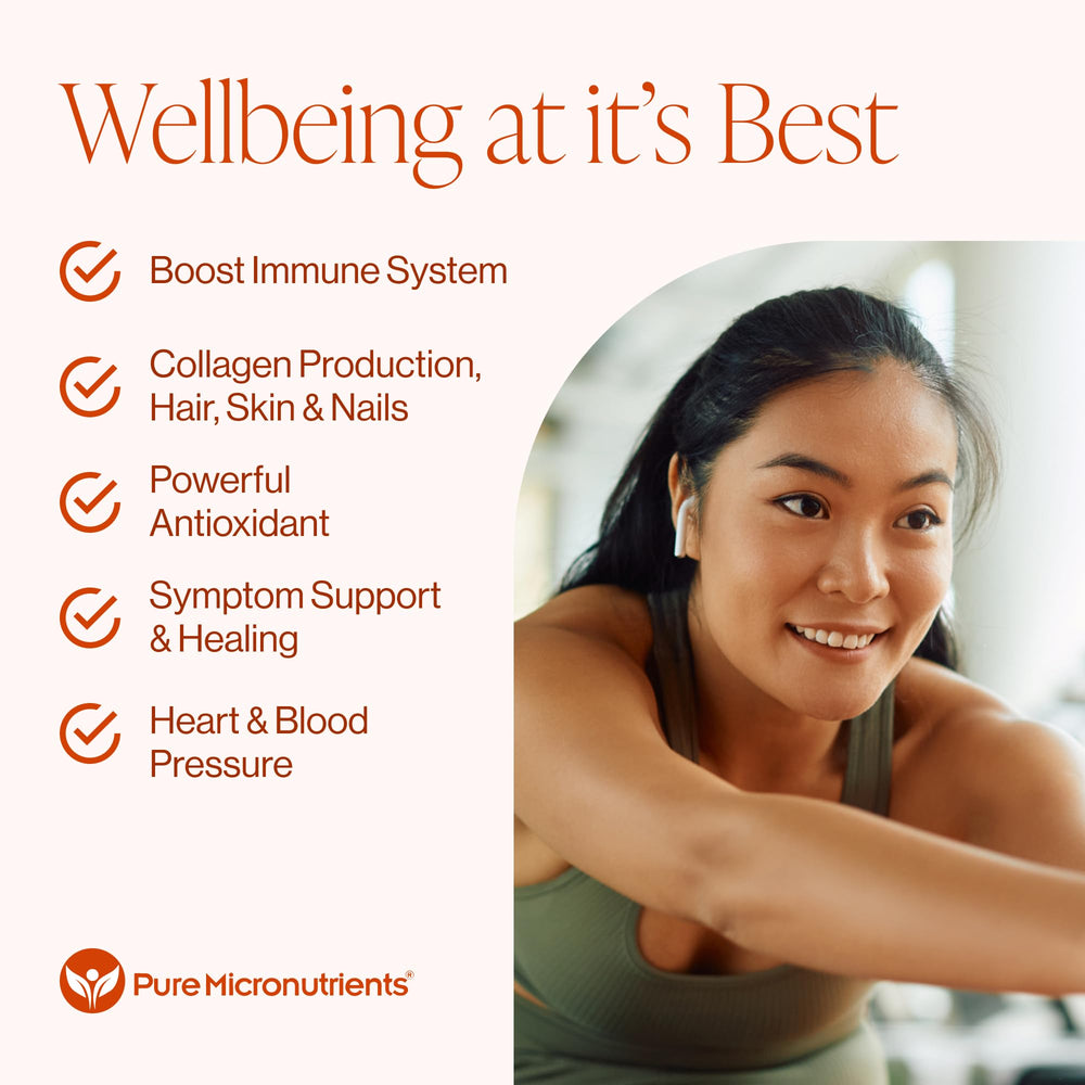 Immune support concept with vitamin C benefits