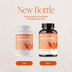 Third-party testing seal on Vitamin C supplement