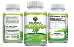 Pack shot of Pure Natural Smart Foods Moringa Capsules