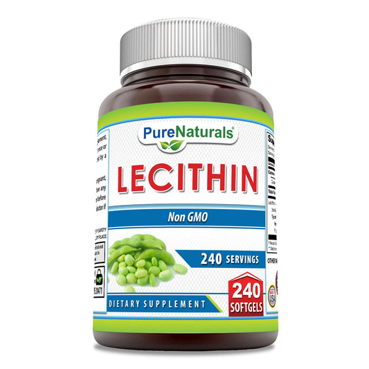 Pure Naturals Lecithin 1200 mg Softgels bottle - 240 count