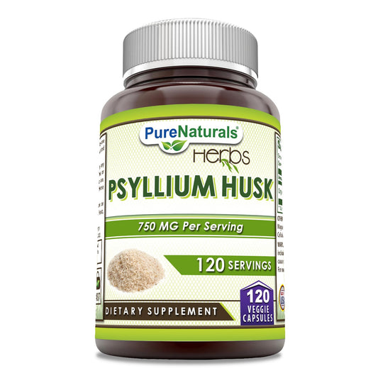 Pure Naturals Psyllium Husk Supplement bottle front view