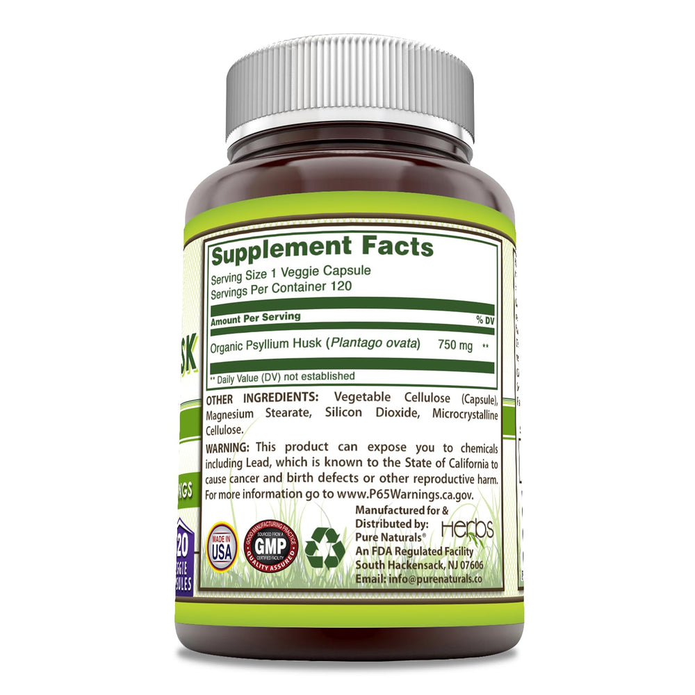 Non-GMO Gluten-Free Made in USA GMP certified label on bottle