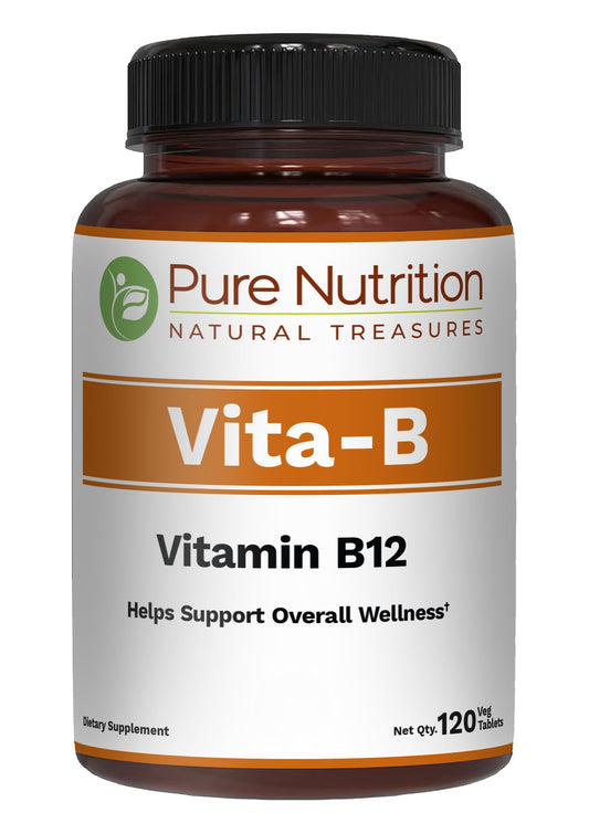 Pure Nutrition Vitamin B12 1500mcg methylcobalamin vegetarian tabs package