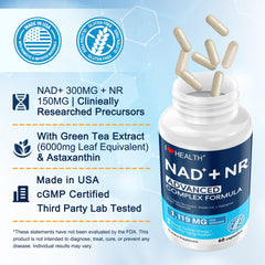 Pure organic NAD booster in 60 capsules