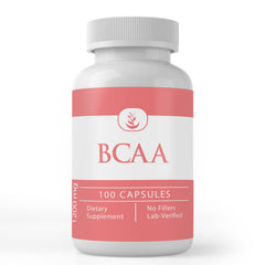 Bottle of Pure Original Ingredients BCAA capsules