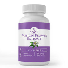 Pure Original Ingredients Passion Flower Extract bottle - 100 capsules