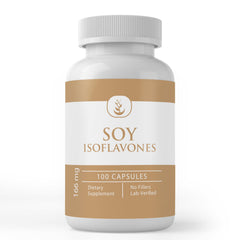 Pure Original Ingredients Soy Isoflavones 100 capsules bottle label