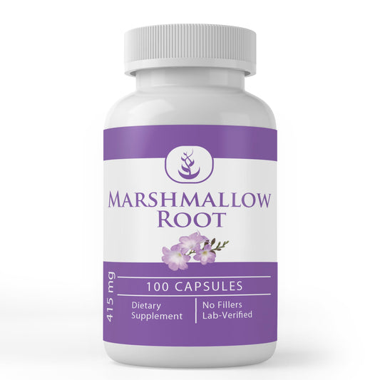 Pure Marshmallow Root Capsules bottle - 100 count