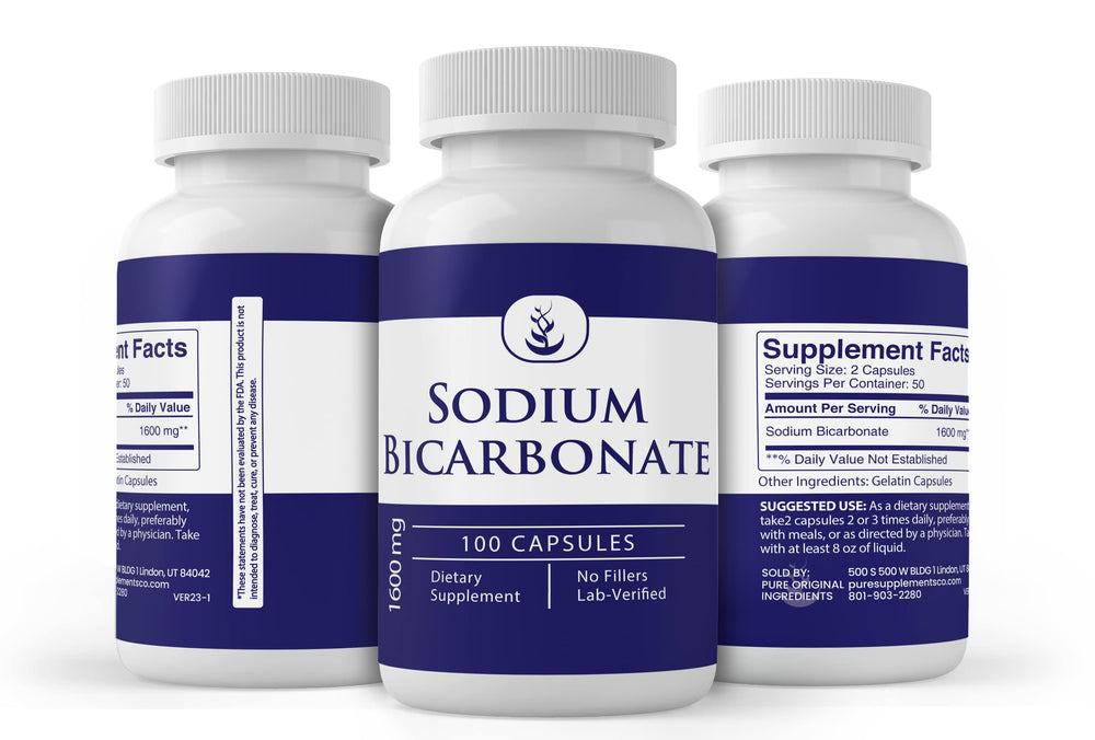 Supplement facts panel on bottle