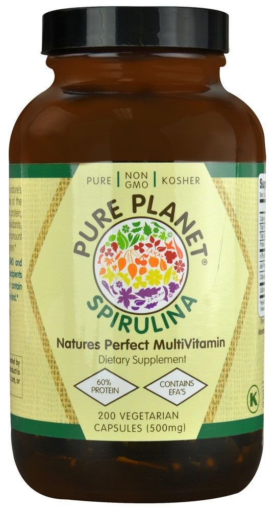 Pure Planet 100% Pure Spirulina 200 CT - California Grown