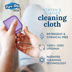 Cloth cleaning lenses and screens